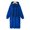Blue, variant on Women's Casual Pullover Hoodie Sweatshirt Long Sleeve Split Hem Hoodie Dress Oversized Fleece Hoodies with Kangaroo Pocket