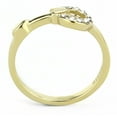 thumbnail image 3 of Gold Arrow Womens Ring 316L Stainless Steel Anillo Flecha Color Oro Para Mujer Acero Inoxidable, 3 of 4