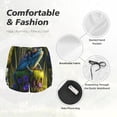 thumbnail image 6 of Lsque Cute Blue Frog Printed Women's Running Shorts with Liner Pockets,Elastic Quick Dry Workout Athletic Gym Yoga Shorts,Womens High Waist Shorts-, 6 of 9