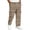 Yellow, variant on UDAUDU Men's Cargo Sweatpants Plaid Hiking Loose Fit Elastic Waist Drawstring Trousers Casual Fall Lightweight Sweatpants with Pockets Earthy Yellow XL