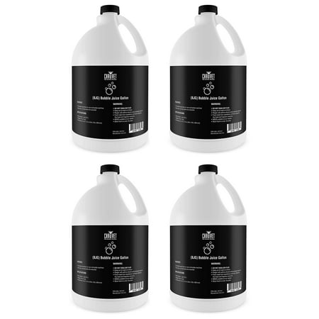 (4) Chauvet DJ BJG Gallons Bubble Fluid Juice 4 Hurricane Bubble Haze Machines