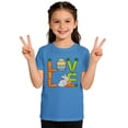 thumbnail image 3 of LRen Easter Shirts for Girls Bunny Short Sleeve T Shirts Loose Easter Day Blouse Tops Girls' Tops, Tees & Blouses, 3 of 7