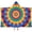 Colorful Tie Dye, variant on Colorful Tropical Leaf Pattern Hooded Bath Towel,50"x30" for Ages 3 To 12 Kids, Quick Dry Lightweight Soft Microfiber Hood Beach Towel Cover Up for Kids