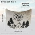 thumbnail image 7 of Uorisanigo Retro Mountain Compass Pattern Auto Hood Cover Washable Car Hood Cover Protector Film Stretch Cover Car Hood Cover Protector Suitable for Auto Car Truck, Van, SUV, Pickup, 7 of 7