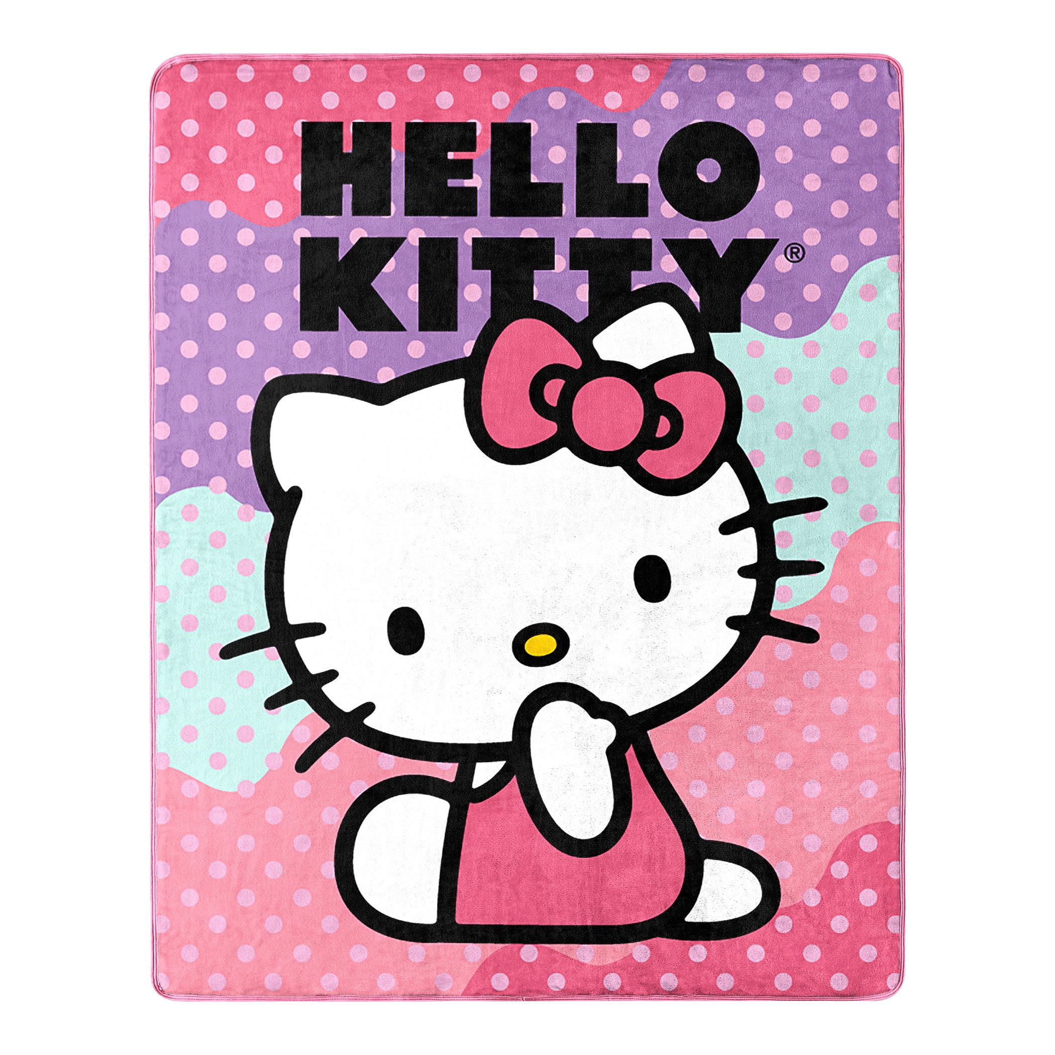 Sanrio Hello Kitty Throw, 40x50, Silk Touch, Multicolor, Polyester, Machine Wash, 1 Each