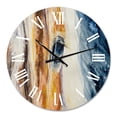 thumbnail image 2 of Designart 'Close-Up Of A Beautiful Horses Eye I' Farmhouse Wall Clock, 2 of 5