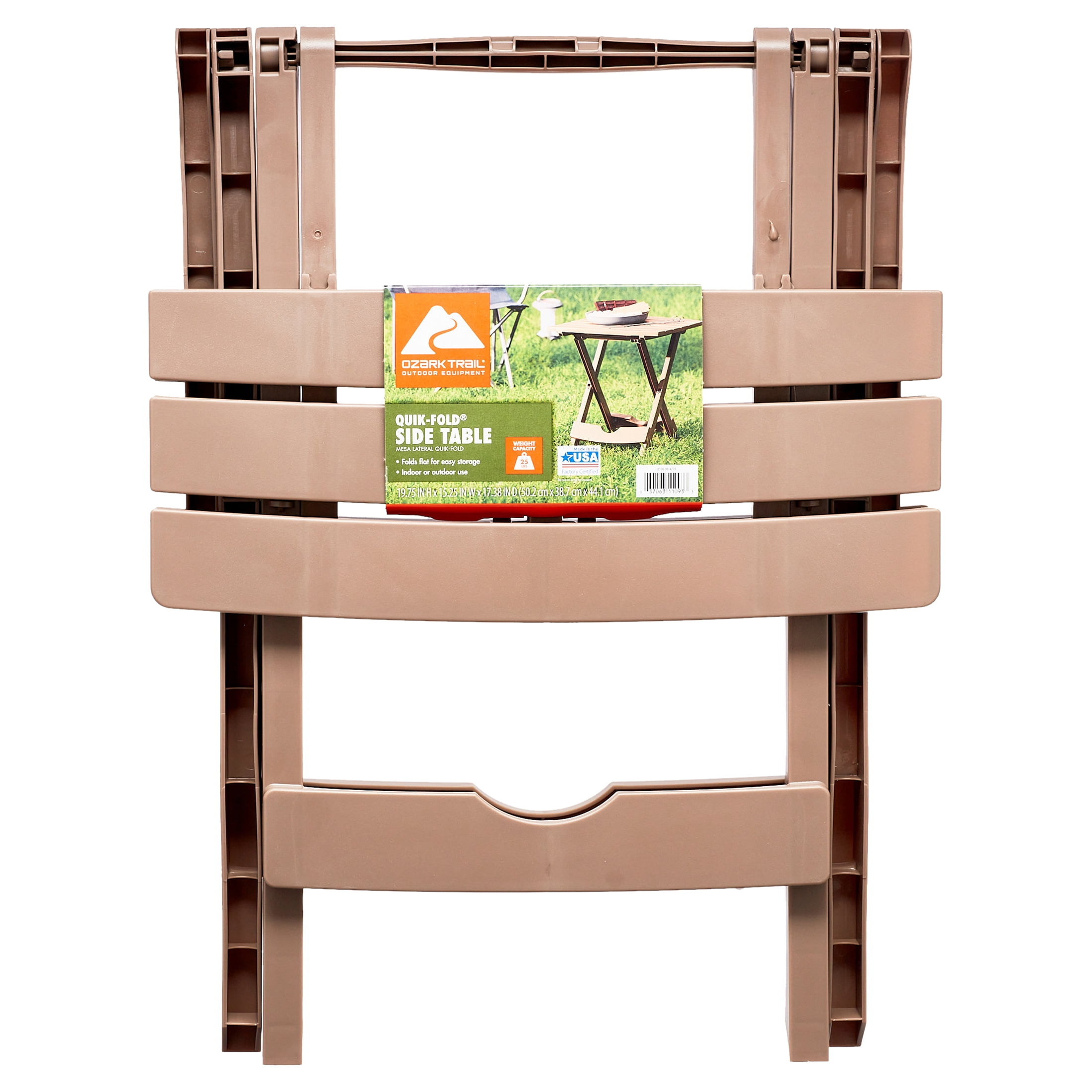 Ozark Trail Quick-Fold Compact Side Table Portobello Ozark Trail Quick-Fold Compact Side Table Portobello