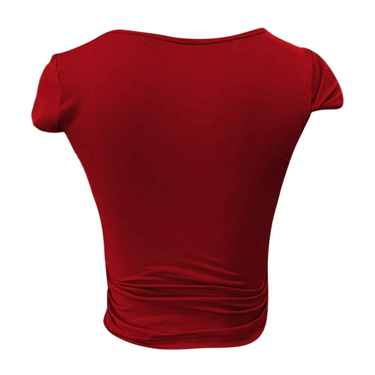 GYUJNB Women's Sexy Square Neck Short Sleeve Double Lined GYUJNB Women's Sexy Square Neck Short Sleeve Double Lined