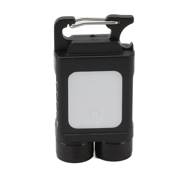 LED Lampe de Poche Porte-Clés, Mini Porte-Clés Léger et Portable 2 Source de Lumière avec Câble USB pour le Camping