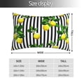 thumbnail image 4 of Disketp Pillow Covers Lemons On Striped Pattern Throw Pillow Case Cushion Covers,Cushion For Bedroom,Couch,Home-14"X20", 4 of 9