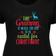 thumbnail image 4 of Inktastic Grammy is Never Too Old to Be Excited for Christmas Women's Plus Size T-Shirt, 4 of 5