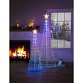 thumbnail image 3 of Evergreen LED Christmas Tree | Indoor/Outdoor Foldable Design | RGB Lights | 24"W x 24"L x 71"H, 3 of 7