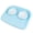 Blue, variant on CueCue Pet Green Raised Dual Food And Water Bowls For Small Dogs, Puppies, And Cats With Anti-Slip Feet And Spill-Proof Tray