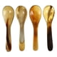 thumbnail image 1 of 4 cucharas de café de cuerno de buey, cucharas únicas para café, postres, pasteles y sopas., 1 of 7