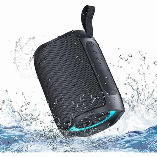 wonima11 Bluetooth Speaker, Portable Wireless, IPX5 Waterproof Speaker, Bluetooth 5, RGB Color Lighting Loud Stereo Sound, Deep Bass, TWS Pairing, Suitable for Party, Home, Outdoor, Traveling