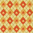 thumbnail image 1 of Ahgly Company Indoor Square Patterned Orange Red Orange Area Rugs, 6' Square, 1 of 6