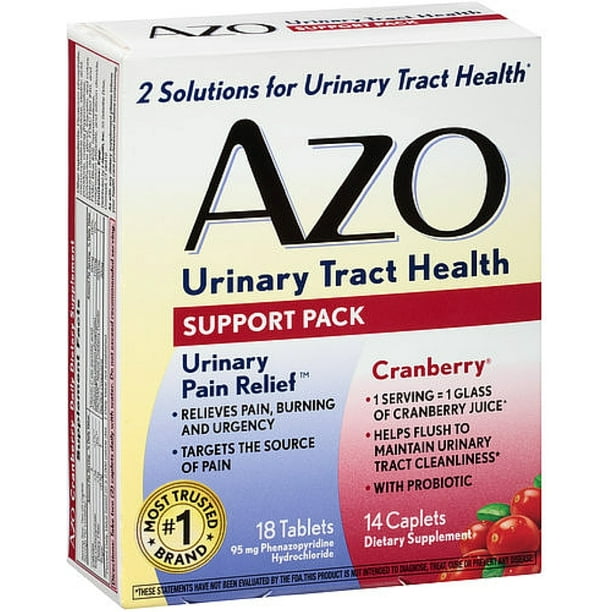 AZO Urinary Tract Health Support Pack 32 ea (Pack of 2) - Walmart.com