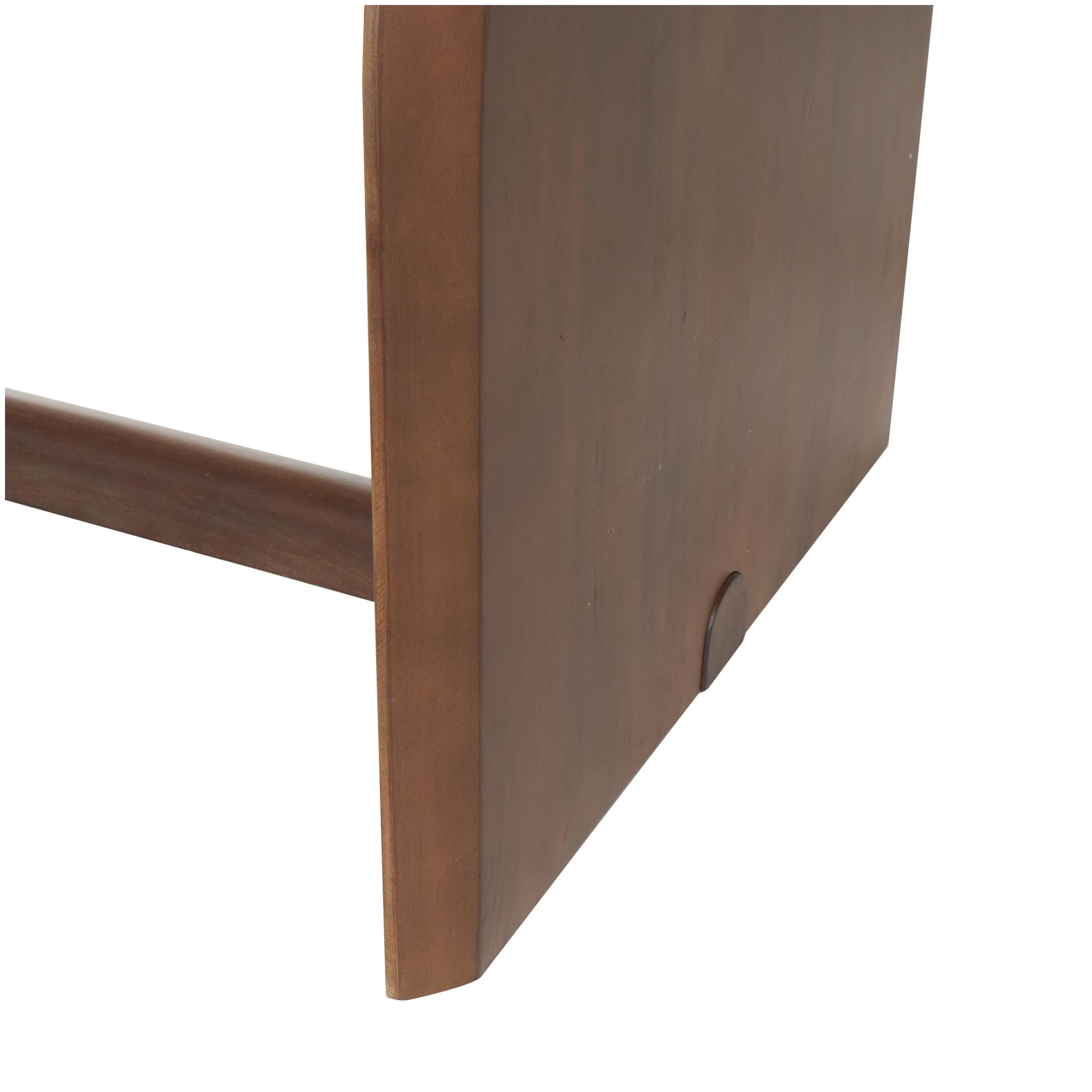 DecMode 84" x 30" Brown Mango Wood Mid Century Modern Dining Table with Arched Legs, 1-Piece