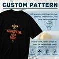 thumbnail image 5 of Vintage T Shirt, Your Path, Your Pace, Fun Skull Print,Cotton T-Shirt for Men, 23315565,Black, 3XL, 5 of 8