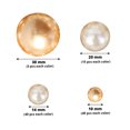thumbnail image 3 of Efavormart 200Pcs Assorted Off White and Gold Lustrous Faux Pearl Beads Vase Fillers, No Hole DIY Craft Bead Set, 3 of 11