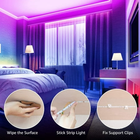 Featured image of post Color Changing Bedroom Led Light Strips In Room / Every room should have a mix of lighting, including overhead, accent and task lights.