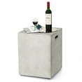 thumbnail image 1 of Gymax Cache-Réservoir de Propane Dissimulé pour Table pour Réservoir de Propane Standard de 20 Lb Gris, 1 of 10