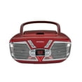 thumbnail image 1 of Sylvania SRCD211 Portable Retro CD Boombox with AM/FM Radio - Red, 1 of 2
