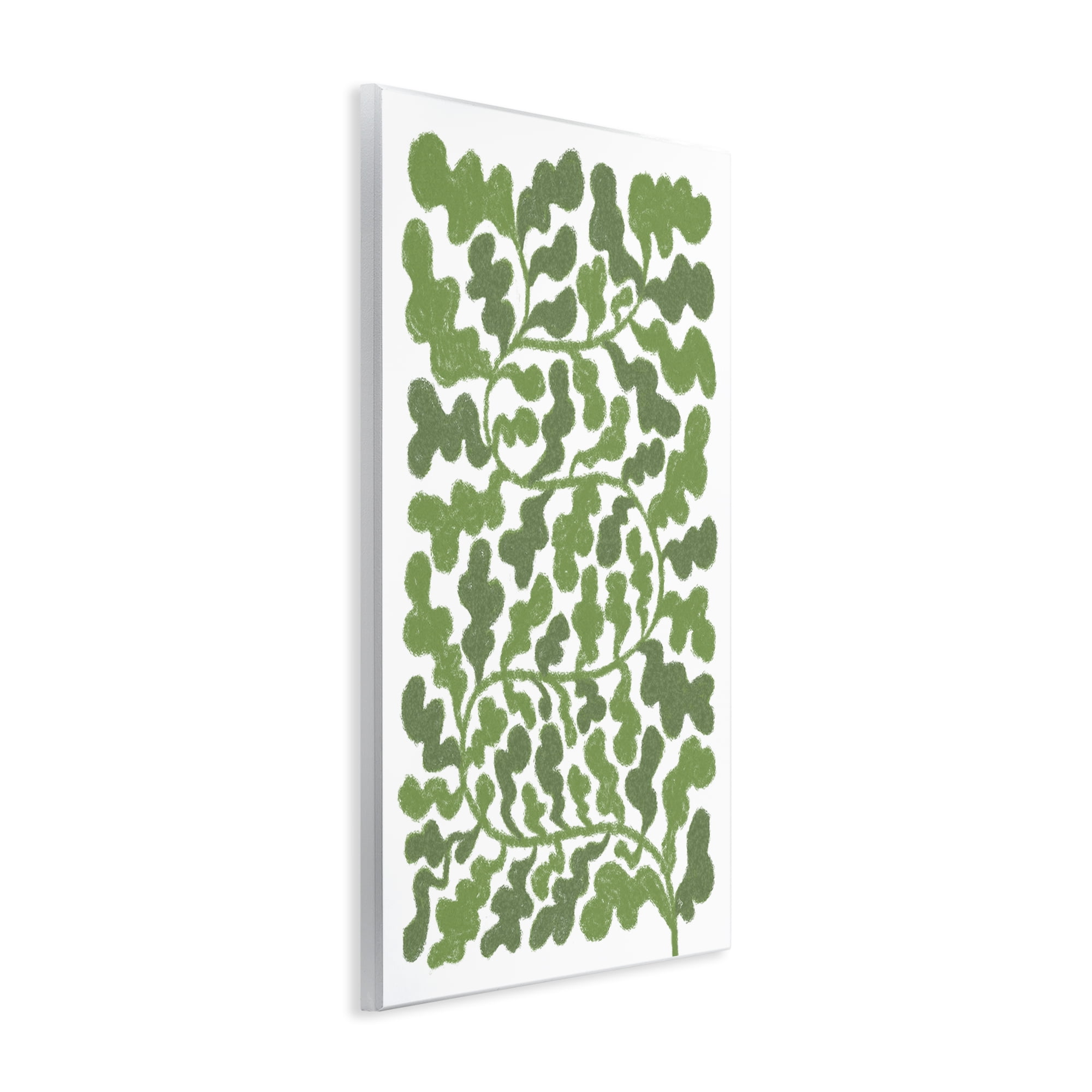 Stupell Industries Intricate Green Vine Pattern Floral & Botanical Painting Unframed Art Print Wall Art, 13 x 19