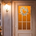 thumbnail image 4 of Fiudx Ofertas del día Festividades navideñas Adornos decorativos para colgar en la puerta Agujas de escarcha que caen Bolas galvanizadas doradas para colgar en la puerta Anillo de ratán Coronas navid, 4 of 6