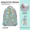 thumbnail image 5 of Geometric Paisley Design Waterproof Backpack - Elegant Ergonomic Bookbag for Commuters & Students, 5 of 6