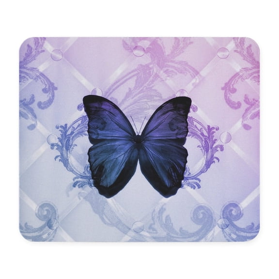 CafePress - Cute Hipster Girly Butterfly Mousepad - Non-slip Rubber Mousepad, Gaming Mouse Pad
