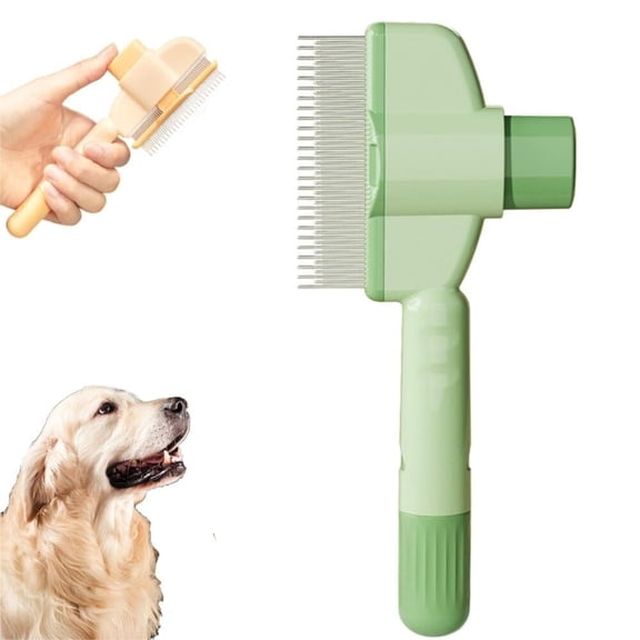Pet Hair Flea Comb, Brush for Massaging and Cleaning Shedding Hair