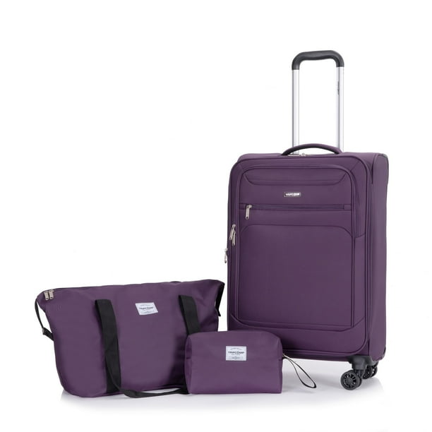 Juego Set de equipaje 3 piezas Maleta de Mano 18 Pulgadas Bolsa de Viaje Ruedas dobles giratorias