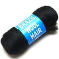 thumbnail image 2 of Brazilian Wool Hair 1 Roll Black Acrylic Yarn for African Hair Braiding Sengalese Twisting Jumbo Braids/Crochet Faux Locs/Wraps/Dreadlocks, 2 of 4