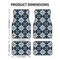 thumbnail image 2 of XMXT Waterproof Floor Mats for Cars, Flat Geometric Patterns Non-Slip Universal Fit Auto Carpet Car Decor Mat for Women Men, Set of 4, 2 of 6
