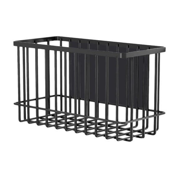 Magnetic Refrigerator Basket, Laundry Room Organizer, Strong Magnet Storage Rack for Kitchen, Office, Classroom, Whiteboard, 1-Piece Set