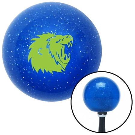 American Shifter 26860 Green Lion Blue Metal Flake Shift Knob with M16 x 1.5 Insert Shifter Auto Manual