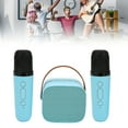 thumbnail image 1 of Marcina de Karaoke para Niños, Altavoz Portátil Con Sonido Estéreo Multifuncio Con 2 Micrófonos Inalámbricos, Juego de Karaoke para Niñas y Niños, Fiesta, 1 of 7