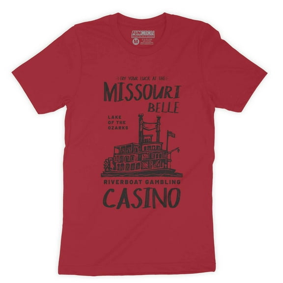 Function - Ozark Lake Riverboat Gambling Casino Missouri Belle Vintage Men's T-Shirt