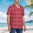 thumbnail image 3 of Fuzoiu German Shepherd Dog Print Hawaiian Shirt for Men, Summer Beach Casual Short Sleeve Button Down Shirts, Men’s Beach Summer Shirts with Pocket,Small, 3 of 7