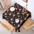 thumbnail image 2 of Pioneer Flower Floral Print Pattern Square Tablecloth, Waterproof Wipeable Spillproof Washable Table Cover for Home Kitchen Party Decor, 42"x42", 2 of 6