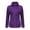 Purple, variant on Women's Fuzzy Fleece Jacket Long Sleeve Zip Up Sherpa Coat Reversible Soft Plush Oversized Outerwear with Pockets Sales of the Day Purple XXL