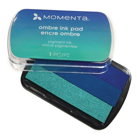 Encre ombre bleu et turquoise