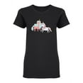 thumbnail image 2 of Unicorns Magic Animals Shaped T-Shirt Women -Image by Shutterstock, Female Small, 2 of 4