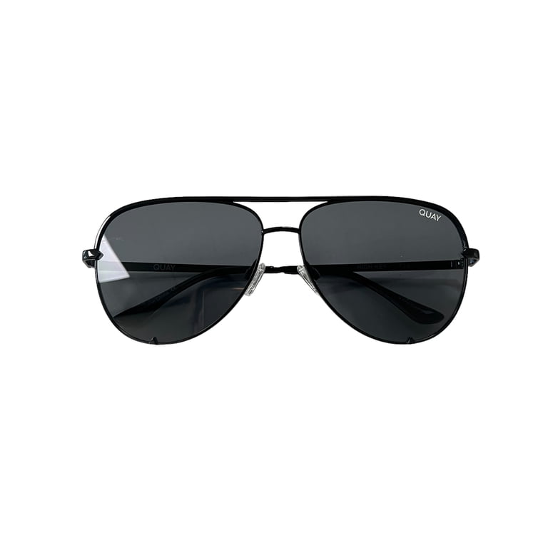 Quay Australia High Key Black Smoke Aviator Sunglasses  display picture 2