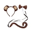 thumbnail image 1 of Conjunto de orejas y cola de animales Yuyangstore disfraz para fiesta temática, 1 of 8
