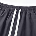 thumbnail image 4 of Jalioing Mens Quick Dry Sport Shorts Solid Color Lightweight Drawstring Elastic Waist Athletic Shorts Casual Workout Shorts, 4 of 8