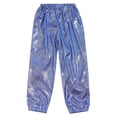 thumbnail image 3 of inhzoy Kids Glittery Metallic Hip Hop Dance Pants Jazz Street Dance Trousers Stage Performance Outfit Blue 140, 3 of 7