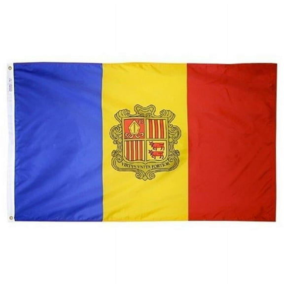 Annin Flagmakers 199525 2 ft. X 3 ft. Nyl-Glo Andorra Government