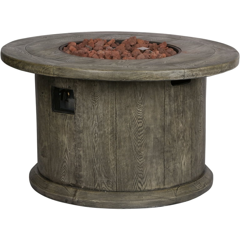 Shine Company Merida 48 in. Rectangular Outdoor Fire Pit Table - Grey Shine Company Merida 48 in. Rectangular Outdoor Fire Pit Table - Grey